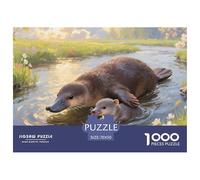 Platypus Puzzle 1000 Pièces Cadeau Unique Jeu Éduchatif Défi Jouet À De Qualité Supérieure Peinture Art pour Adultes Et Enfants 70x50cm/1000pcs