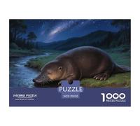Platypus Puzzle 1000 Pièces Cadeau Unique Jeu Éduchatif Défi Jouet À De Qualité Supérieure Peinture Art pour Adultes Et Enfants À Partir De 12 Ans 70x50cm/1000pcs