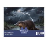 Platypus Puzzle 1000 Pièces Cadeau Unique Jeu Éduchatif Défi Jouet À De Qualité Supérieure Peinture Art pour Adultes Enfants 38x26cm/1000pcs