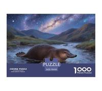 Platypus Puzzles 1000 Pieces Cadeau Unique Jeu Éduchatif Défi Jouet À De Qualité Supérieure Peinture Art pour Adultes Enfants 70x50cm/1000pcs