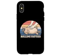 Platypus Rolling Fatties Jeu de Mots pour Amoureux des Animaux Coque pour iPhone X/XS
