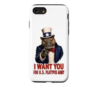 Platypus USA Funny Vintage Juillet 4th Independence Day Veteran Coque pour iPhone SE (2020) / 7/8