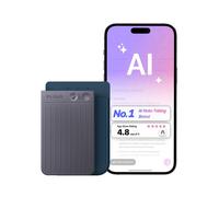 PLAUD Note Enregistreur Vocal IA Transcription & Résumé, 112 Langues, Contrôle App, pour Conférences/Appels, noir, avec bleu Étui