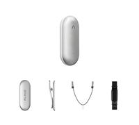 Plaud NotePin Bundle avec 4 Accessoires Inclus Collier et Bracelet, Enregistreur Vocal IA pour Cours Réunions Argent