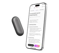 PLAUD NotePin Enregistreur Vocal IA, Contrôle par Application, Prise de Notes IA, Transcription & résumé IA, Compatible avec 112 Langues, Mémoire 64 Go, Enregistreur Audio pour Cours, Réunions