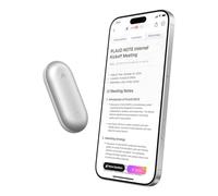 PLAUD NotePin Enregistreur Vocal IA, Contrôle par Application, Prise de Notes IA, Transcription & résumé IA, Compatible avec 112 Langues, Mémoire 64 Go, Enregistreur Audio pour Cours, Réunions