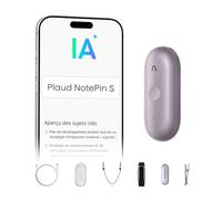 Plaud NotePin S Enregistreur Vocal IA avec Bouton Tactile Dictaphone Violet