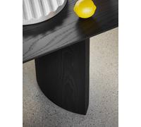 Plauto Table de salle à manger Miniforms L 200 x P 100 x H 75 cm / frêne noir - MINIFORMS TP50 ESCHE