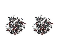 Plawee 200Pcs Modeles de Voitures Peintes Disposition de Train/Batiment Echelle N Z (1 A 200) C200-4
