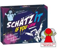 Play-90152 Schätz It-If You Can Jeu De Quiz Et De Devinettes Pour Les Demi-Connaissances, Jeu De Connaissances Avec 150 Questions Exceptionnelles, Jeu De Société Pour 2 À 5 Joueurs À Partir De 14 Ans