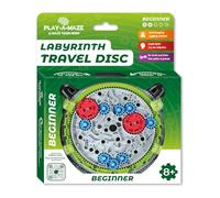 Play-a-Maze 3115277 Puzzle de Labyrinthe à Billes, Disque, débutants, Patience 3D avec Engrenages, Jeu de Voyage pour éveillés et Enfants à partir de 8 Ans