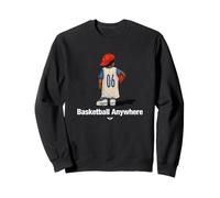 Play Basketball, Basketball Anywhere Illustration Graphic Sweatshirt