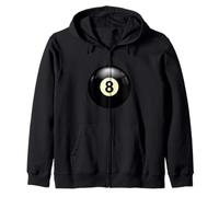 Play Billiards, No 8 Billiard Pool Or Snooker Balls Number 8 Sweat à Capuche