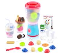 PLAY Blender Toy de Smoothies, Set de Ustensile Cuisine Enfant avec Mixeur, Jouets Alimentaires, Actions Réalistes, lumières et Sons, Accessoire Cuisine pour Enfant 3+ Ans
