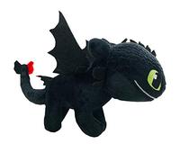 Play by Play Dragons HTTYD, Comment Dresser Votre Dragon - Jouet sans dent, Couleur Noire, qualité Super Douce, 20 cm (Queue de 30 cm Incluse) - 760017911