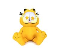 Play by Play GARFIELD EMOJI CUTE Peluche Chat assis tiré du film The Garfield Movie - Hauteur 20 cm (16 cm assis) (ÉTOILE )