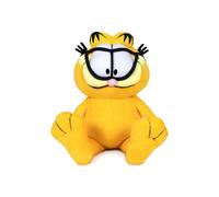 Play by Play GARFIELD EMOJI CUTE Peluche Chat assis tiré du film The Garfield Movie - hauteur 20cm (16cm assis) (LUNETTES )