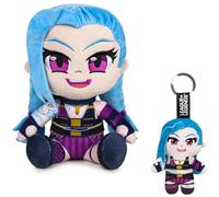 Play by Play League of Legends - Jinx - Peluche porte-clés - Peluche - 21 cm - Avec pendentif