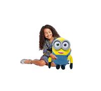 Play by Play Les Minions La Montée de Gru Peluche Les Minions Jouet Doux Premium Nouvelle Sélection Bob, Otto, Kevin, Stuart, Dave avec Yeux en PVC Licence Originale (Bob 42 cm)