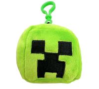PLAY BY PLAY Minecraft Tête Sac Clip Dés en Peluche 7 cm | Porte-clés & Pendentif de Sac | 4 Variantes | 760026240 - Marchandise Officielle Minecraft, vert, taille unique