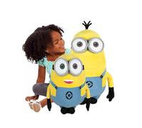 Play by Play Minions Rise of Gru Minions Peluche Bob, Otto, Kevin, Stuart, Dave avec yeux en PVC Licence originale (Kevin 60 cm)