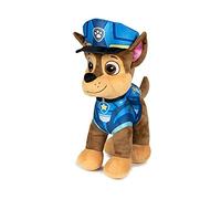 Play by Play Paw Patrol The Movie du film Peluche 27 cm Chase, Marshall, Liberty, Skye, Rubble, Rocky, Zuma, Peluche originale sous licence pour enfants, Braver Than Ever - film 2021 (Chase)