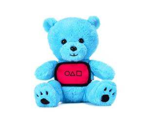 Play by Play SQUID GAME Le Challenge Peluche Teddy Bear Bleu Ours - Hauteur 20 cm