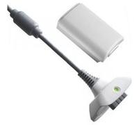Play & Charge pour Xbox 360 - Batterie 3600 mAh + câble chargeur 1 mètre - Blanc - Straße Game ® BLANC G