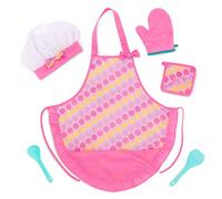 Play Circle Battat - Tablier de Chef Smart Cookie - Ensemble de 6 Tabliers pour Enfants - Toque et Tablier pour Enfants - Costume de Cuisine - Accessoires pour Jeux d'éveil - 3 Ans et +