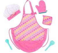 Play Circle-Tablier De Chef Smart Cookie-Ensemble De 6 Tabliers Pour Enfants-Toque Et Tablier Pour Enfants-Costume De Cuisine-Accessoires Pour Jeux D'Éveil-3 Ans Et +