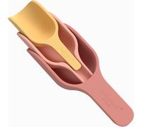 PLAY-Corail Lot De 3 Pelles Empilables En Silicone¿Accessoires Idéaux Pour Le Plateau De Jeux Sensoriels Playtray-Accessoires Pour Le Plateau Tuff-Jouets D¿Éveil Et D'Activités