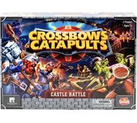 PLAY-Crossbows & Catapults-Jeu De Société De Stratégie Pour Enfants Dès 7 Ans-Bataille De Catapultes Contre Châteaux-Constructions Légendaires & Destructions Épiques-2 Joueurs-20 À 30 Min