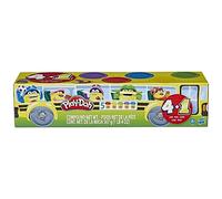 Play-Doh 4+1 Rentrée des Classes, Pack de 5 Pots de Pâte à Modeler Atoxique de 112 g, Couleurs Inspirées de l'École, Idéal pour Activités Créatives