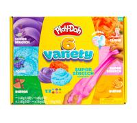 Play-Doh 6 vari t s de p tes modeler - Packs de p tes modeler super extensibles en forme de nuage de beurre