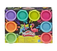Play-Doh 8 Pots Couleurs Néon, Pâte à Modeler Fluo, 8 x 56 g, Couleurs Vibrantes, Activités Créatives, Idéal pour Filles et Garçons dès 2 Ans