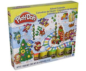 Play-Doh - B21999 - Jouet à modeler - Calendrier de l'Avent de Noël - Comprend 5 pots de couleurs