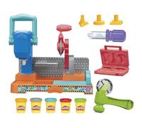 Play-Doh Banc à Outils Stamp N Saw, Jouet Créatif et Sensoriel avec Pâte à Modeler pour Enfants Dès 3 Ans