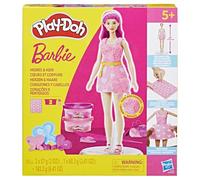 Play-Doh Barbie Cœurs et Coiffure, Coffret de pâte à Modeler