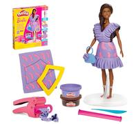 Play‑Doh Coffret de pâte à modeler Barbie Poupée Designer Violet Enfants