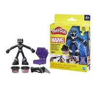 Play-Doh Black Panther, Griffes tranchantes avec figurine flexible et pâte à modeler, dès 4 ans, Marvel