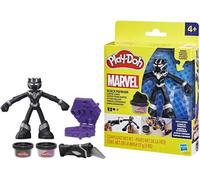 Play-Doh Black Panther, Griffes tranchantes avec figurine flexible et pâte a modeler, des 4 ans, Marvel