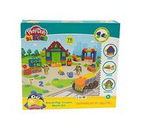 PLAY-DOH BLOCKS, Construction et création, Ecole, 76 pièces, Jouet pour Enfants à partir de 3 Ans, GIOCHI PREZIOSI, PLD01