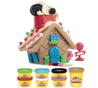 Play-Doh Builder Mini Maison en Pain d'épice, Coffret Toutes Saisons avec 8 Pots de pâte à Modeler Play-Doh, Loisirs créatifs pour Enfants, dès 5 Ans