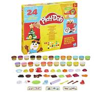 Play-Doh Calendrier de l'Avent des fêtes, Coffret de pâte à Modeler, Jouets pour Enfants, Activité Manuelle pour Noël, dès 3 Ans
