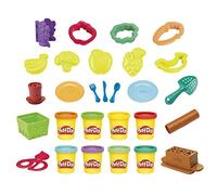 Play-Doh Mon petit jardin, Coffret de pâte à modeler pour faire pousser des fleurs et fruits avec accessoires, Dès 3 ans