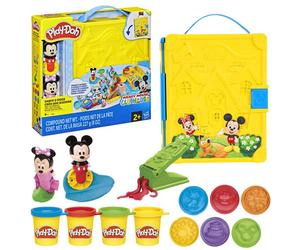 Play-Doh Disney Junior Crée une histoire coffret de pâte à modeler portatif loisirs créatifs Mickey & Minnie dès 2 ans