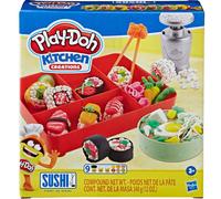 Play-Doh E79155L0 Play-Doh Knete Sushibox farbsortiert 9 Farben je 56,0 und 28,0 g