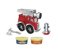 Play-Doh- Firefighter Lot de 2 Pots de pâte à Modeler Non Toxique pour Enfants à partir de 3 Ans, F0649, Multicolore, Medium