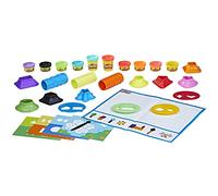 Play-Doh Formes et Couleurs, Jouet préscolaire, 5 Tapis d'activité, 15 Outils, 10 Couleurs (exclusivité Amazon)