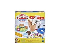 Play-Doh - Kit d'atelier de cuisine Play-Doh pour lait et biscuits - Kit de pâte à modeler - Pâte à modeler - Rouge, vert, bleu, jaune, blanc, rose - 0,52 kg - Pour jouer
